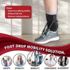 Core Products FootFlexor Foot Drop Brace – Soft Ankle Foot Orthosis (AFO) for