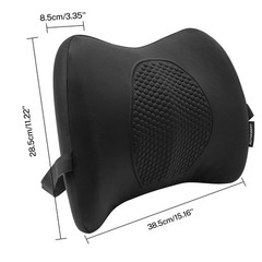 Comfortable Gel Memory Foam Lumbar Cushion Back Support Pillow for Car Office
