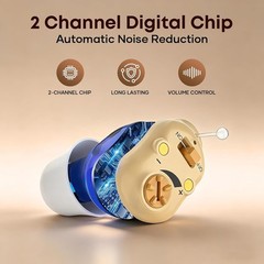 Rechargeable Ear Amplifier, 2 Channel Technology