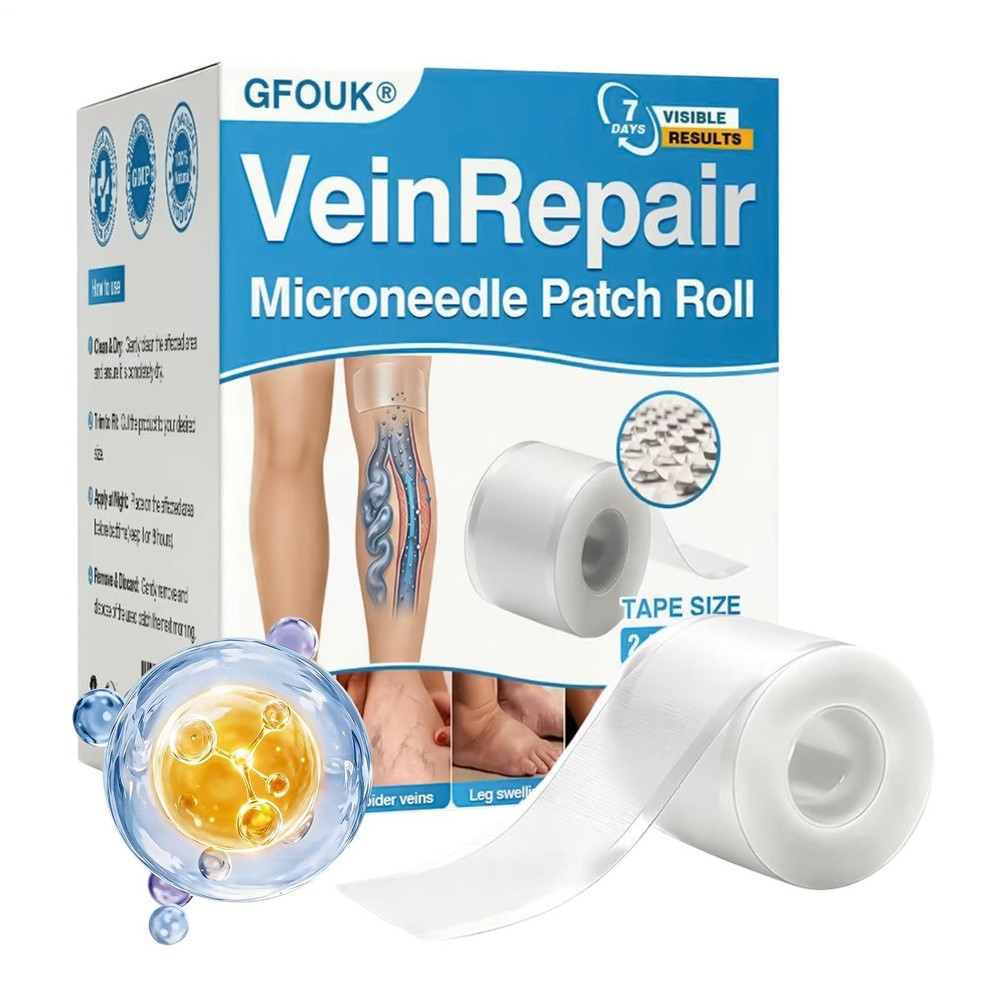 GFOUK Vein Repair Microneedle Patch Roll, Professiona GFOUK Vein Repair Patches,