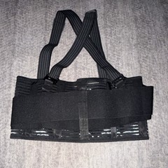 Back Brace with Suspenders for Work Industrial Lifting Safety Elastic L