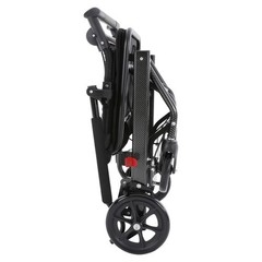 Foldable Transport Wheelchair Portable Traveling Fold Wheel Chair 100kg/220.46lb