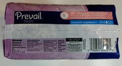 180 Prevail Bladder Control Pad, 9.25″ Regular, Moderate Absorbency BC-012