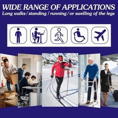 Thigh High Gradient Compression Stockings Firm Support 20-30mmHg w/Silicone Band