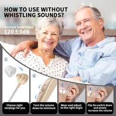 Rechargeable Hearing Aids for Seniors – Noise Cancelling Amplifiers with Volume