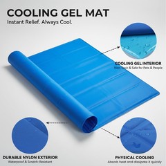 Cooling Gel Mat – Breathable Physical Cooling Pad for Office, Home & Car – Comfo