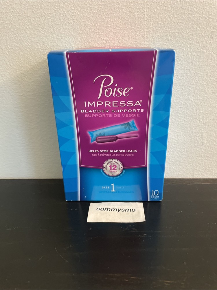 Poise Impressa Size 1 Bladder Supports 10 Count Exp 2020