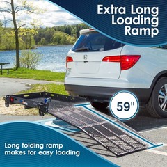 Silver Spring Hitch-Mount Mobility Carrier 500 lb +Adjustable Adapter SC500-HA