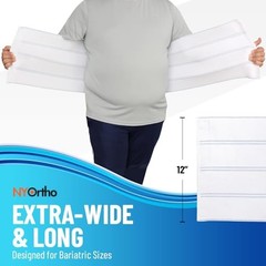 Bariatric Abdominal Binder,12-Inch Wide Elastic 30-45 Inch 4 Panel – 12″ High