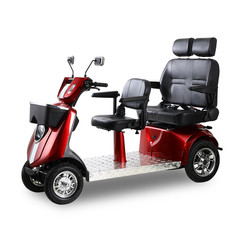 1000W 4-Wheel Heavy Duty Adjustable 3-Seat Electric Power Mobility Scooters