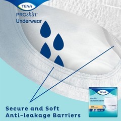 Disposable Pull-On Underwear for Adults, Large, Tear-Away Seams, 18 Count