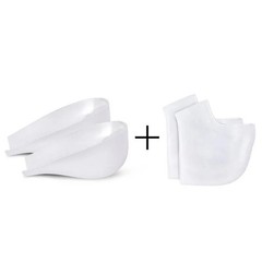 2pcs Gel Silicone Skin-Softening Height Increase Heel Protectors Heel Cups Spurs