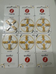 24-pack SIGNIA SIZE 10 HEARING AID BATTERIES 1.45V Stainless Steel Mercury Free