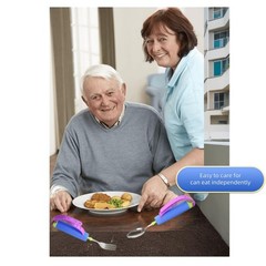 Bendable Adaptive Utensils Spoons Forks Set,Left and Right Handed, for Hand T…