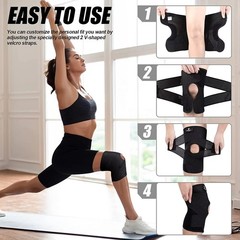 Bareform Knee Brace for Meniscus Support – Adjustable, Patella Stabilizer, Pain