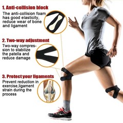 1 Pair Compression Knee Support Brace Patella Joint Pain Arthritis Relief Sleeve