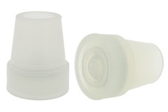 2 Pcs 3/4 19mm White Glow in The Dark Rubber Tips, Ferrules, Walking Canes