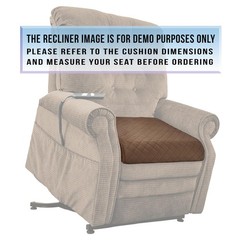 Medium-Soft 20x20x4 Memory Foam Recliner Chair Seat Cushion for Long Sitting …