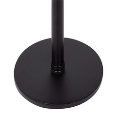 Kate And Laurel Stratton Rustic Pedestal Table 13 X 13 X 26 Black Decorative