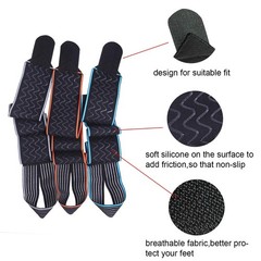 Candy Li Ankle Brace Support for Sprained Ankle Compression Grey Pair