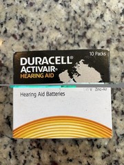 Duracell Activair Hearing Aid Batt. Zinc-Air 1.45V -10 Pack- 80 Count Exp 08/29