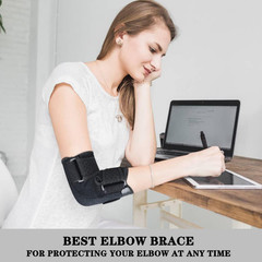 Elbow Brace,Comfortable Night Elbow Sleep Support,Elbow Splint, Adjustable St…