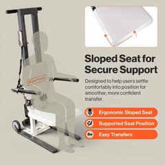 SuperHandy GoRise Electric Floor to Stand Lift – 500 Lbs Capacity, Standing A…
