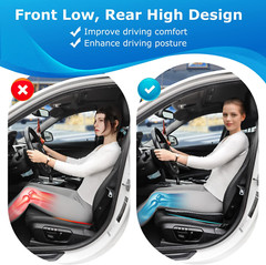 Wedge Seat Cushion for Car Seat Driver/Passenger- Wedge Car Seat Cushions for Dr