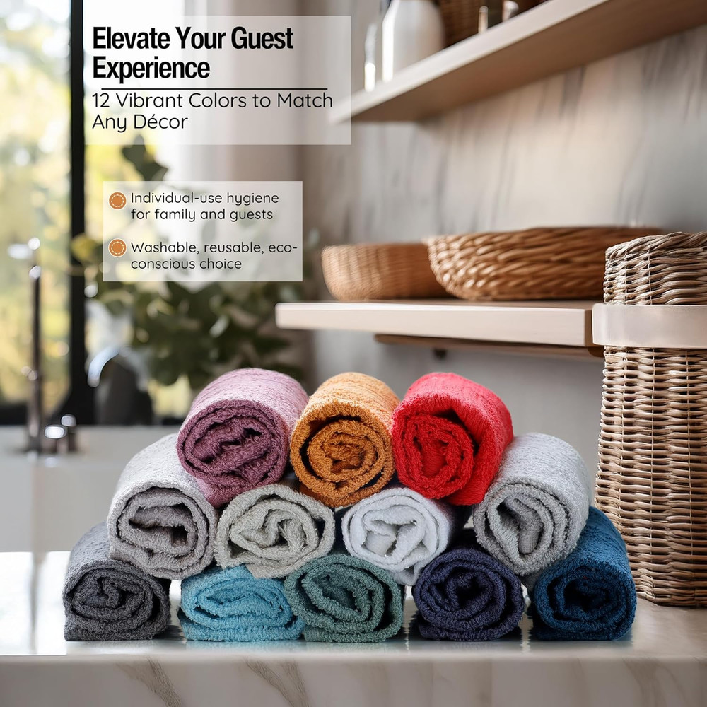 Washcloths, 12 Pack, 100% Extra Soft Ring Spun Cotton Wash Cloth, Size 13″ X …