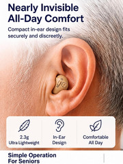 Rechargeable Hearing Aids for Seniors, 16-Channel DSP Noise Reduction, Clear