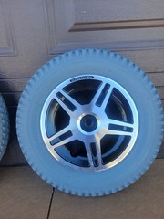 NEW – DRIVE WHEELS / TIRES 3.00-8 For JAZZY 614HD POWER WHEELCHAIR Rims