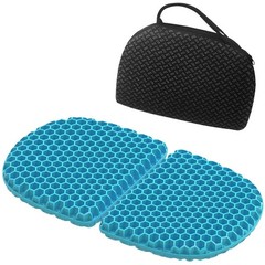 Foldable Gel Seat Cushion for Travel, Portable Chair Cushion of Airy Cooling …
