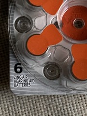 6 Energizer Hearing Aid Batteries Zinc Size 13 Orange – NIB-Exp-10/2028
