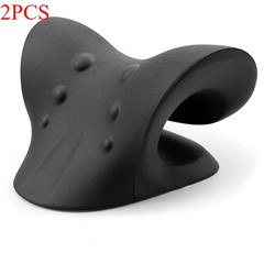 2pcs Relief Neck Traction Device – Pain Cervical Chiropractic Massage Pillow