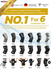 NEENCA Professional Knee Brace for Pain Relief, Medical X-Large, Black