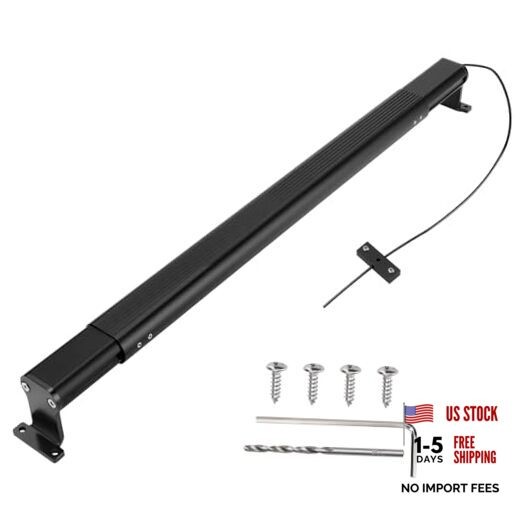 2-in-1 Aluminum RV Screen Door Closer Handle Grab Bar,Adjustable Tension &