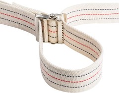 Comfortable 60-Inch Gait Belt in Beige Stripes – Ideal for Nurses and Therapists