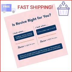 Revive Bladder Support Pessary for Women | Reusable Vaginal Device for Stress In