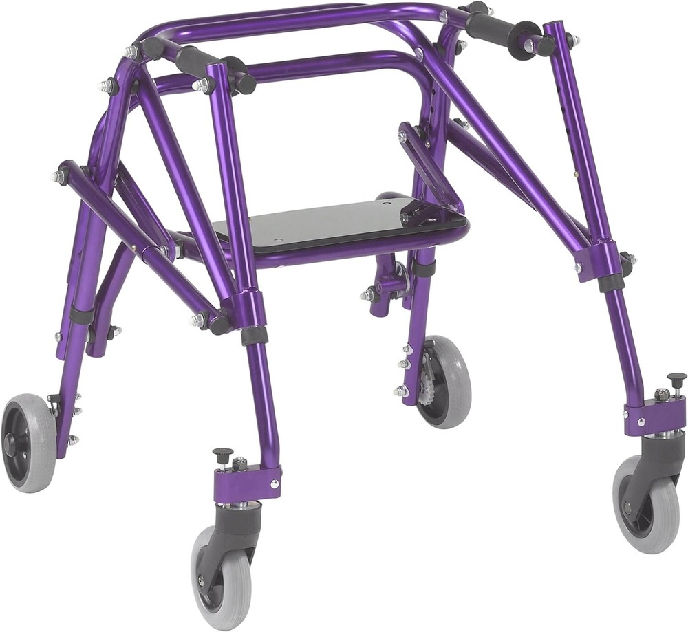 Nimbo 2G Lightweight Posterior Walker with Seat, Wizard Purple, Small