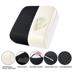 MABOZOO Extra Thick Chair Cushions,Office Booster Seat 18*16*6, Black