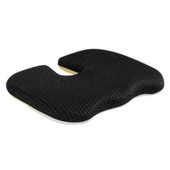 Compact Breathable Seat Cushion: U-Shape Design for Office, Car, and Gaming Use