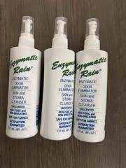 Lot Of 3 Enzymatic Rain Odor Eliminator Skin & Stoma Cleanser 8fl Oz Unscented