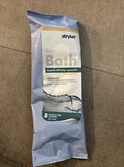 1 New Pack of 8 Stryker Sage Bath HYGIENIC FULL-BODY 8″x8″ Standard WASHCLOTHS