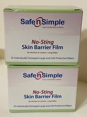 Safe n‘ Simple SNS00807 No Sting Skin Barrier Wipes 2BX/25EA Exp.2027