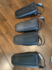 Pelvic Sacral SOT Blocks Non Slip Base 2 Pairs Upholstered Black