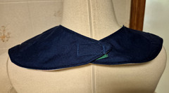 NEW Adult Bib/Clothing Protector double thick seafoam Quilted Reversible 19 x13