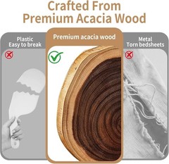 Acacia Wood Mattress Lifter Tool for Changing Sheets, Sheet Tucker, Seniors