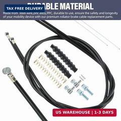 14Pcs Brake Cable Drive Rollator Replacement Parts, 45″ Brake Cable Roll
