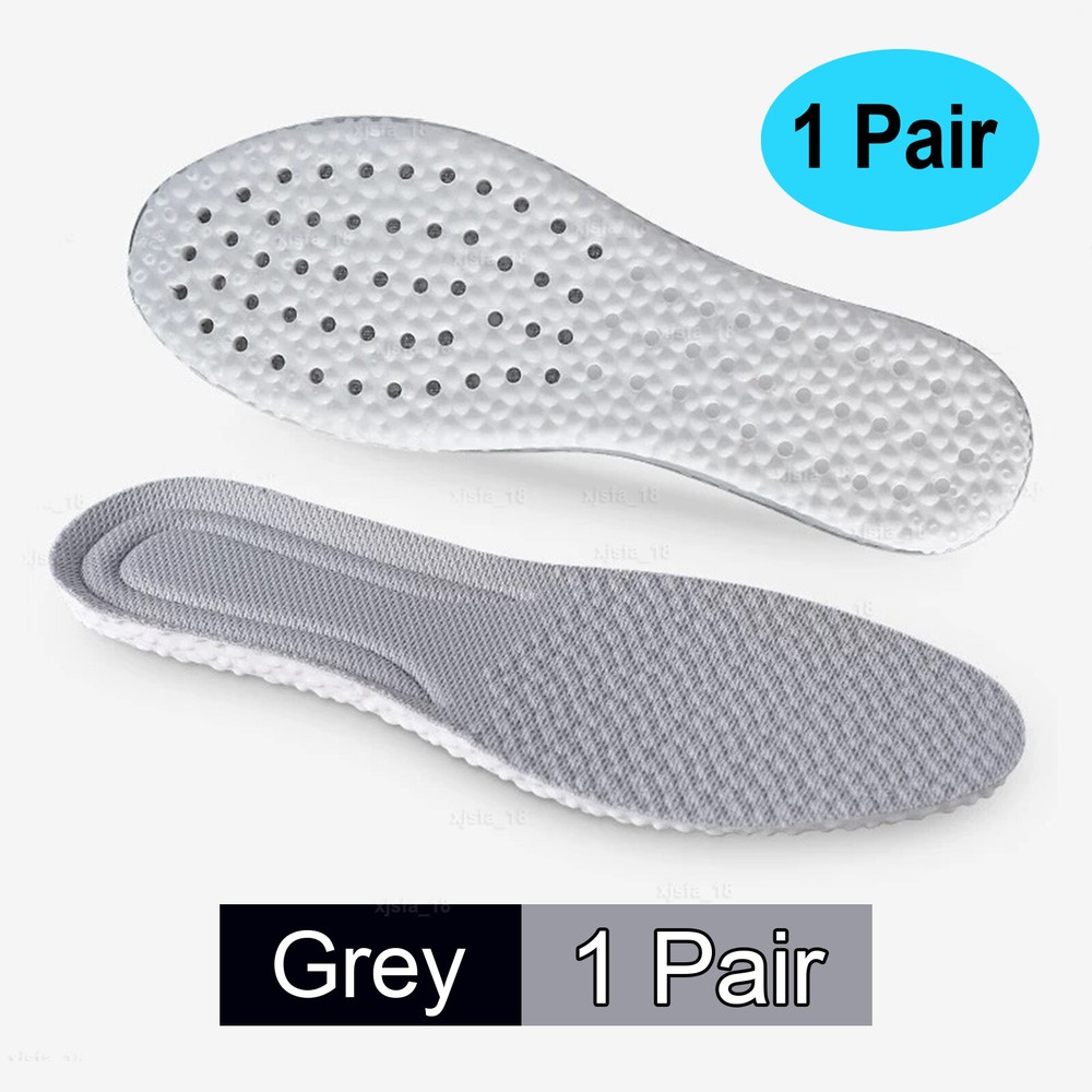 US Memory Foam Insoles,Elastic Strong Arch Shock-Absorbing Insoles for Men Women