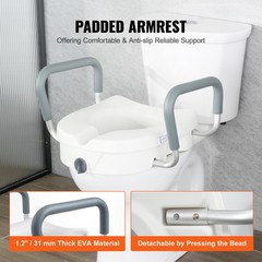 Uimoso 5″ Toilet Seat, Supports 350 lbs, Fits Round and Elongated Toilets